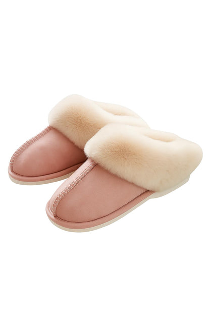 Ricktorious Suede Winter Slippers, Faux Fur Lining, Non-Slip Sole, Indoor Comfort