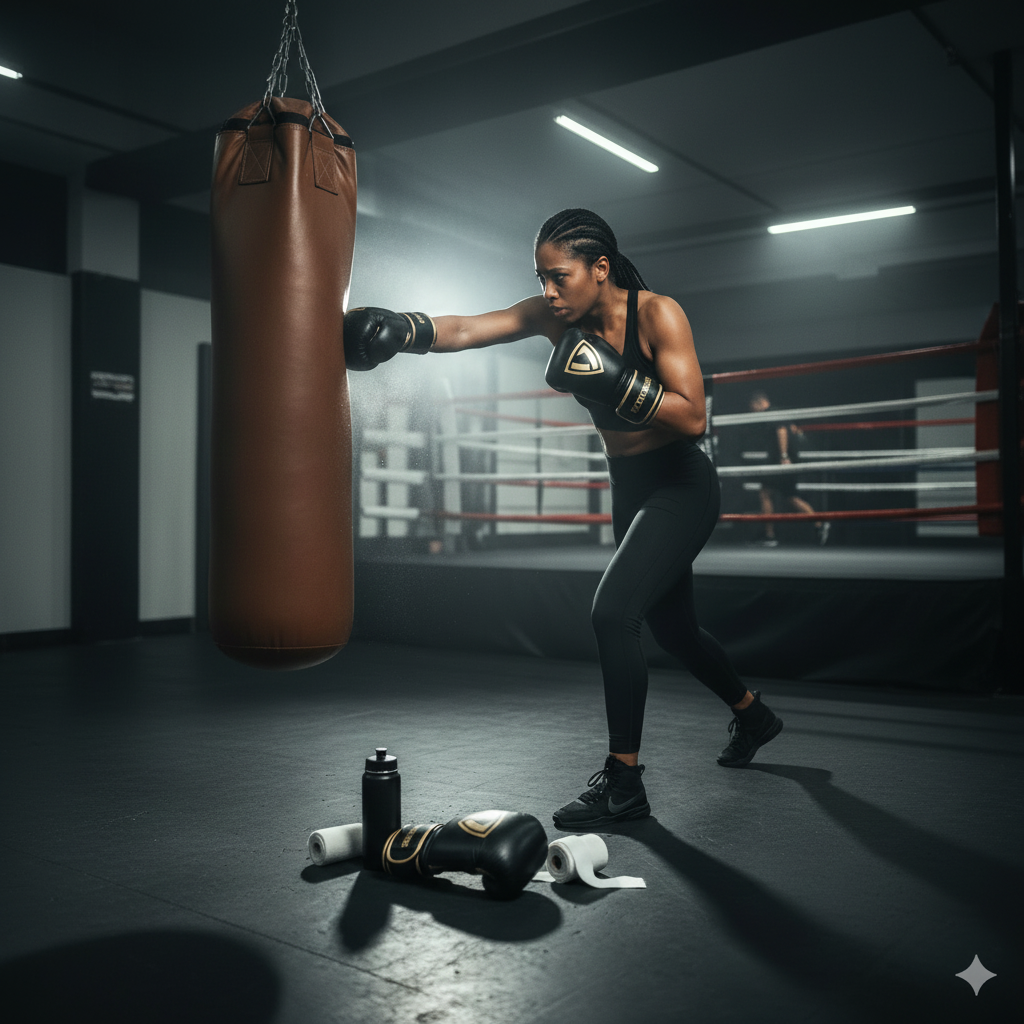 Ricktorious Pro-Series Gold & Black Boxing Gloves – Premium Leather & Superior Impact Protection